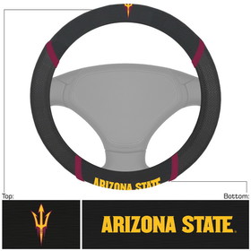 Arizona State Sun Devils Steering Wheel Cover Mesh/Stitched