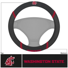 Washington State Cougars Steering Wheel Cover Mesh/Stitched