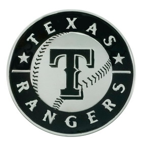 Texas Rangers Auto Emblem Premium Metal Chrome