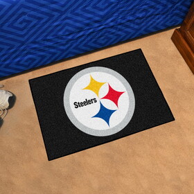 Pittsburgh Steelers Rug 19x30 Starter Style Logo Design