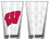 Wisconsin Badgers Satin Etch Pint Glass Set