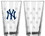 New York Yankees Satin Etch Pint Glass Set