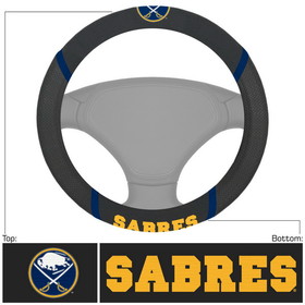 Buffalo Sabres Steering Wheel Cover Mesh/Stitched
