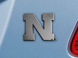 Nebraska Cornhuskers Auto Emblem Premium Metal Chrome