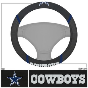 Dallas Cowboys Steering Wheel Cover Mesh/Stitched