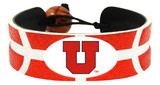Utah Utes Team Color Basketball Bracelet