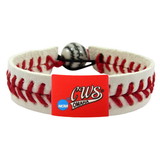 College World Series Bracelet Classic Baseball Logo White CO
