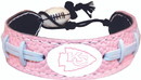 Kansas City Chiefs Pink NFL Football Bracelet