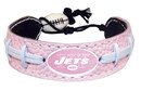 New York Jets Pink NFL Football Bracelet