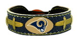 Los Angeles Rams Team Color Football Bracelet