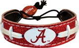 Alabama Crimson Tide Bracelet Team Color Football A Logo