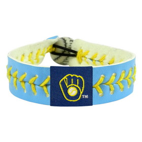 Milwaukee Brewers Bracelet Team Color Baseball Columbia Blue