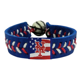 New York Mets Bracelet Team Color Baseball Stars and Stripes CO