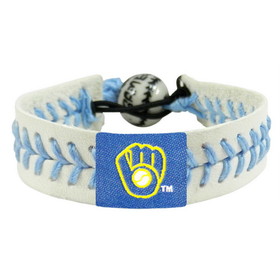 Milwaukee Brewers Bracelet Genuine Baseball Retro Logo CO