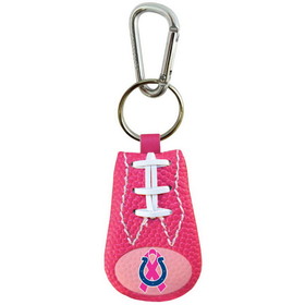 Indianapolis Colts Keychain Pink Football Breast Cancer Awareness Ribbon CO