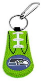 Seattle Seahawks Keychain Team Color Football Green