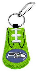 Seattle Seahawks Keychain Team Color Football Green