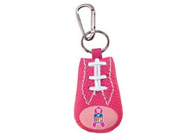 NFL Breast Cancer Awareness Keychain Football Ribbon Pink CO