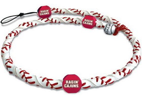 Louisiana Lafayette Ragin Cajuns Classic Frozen Rope Baseball Necklace