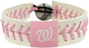Washington Nationals Bracelet Baseball Pink