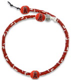 Los Angeles Angels Team Color Frozen Rope Baseball Necklace