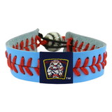 Minnesota Twins Bracelet Team Color Baseball Retro Mini and Paul Mascot Powder Blue Leather Red Thread