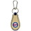Minnesota Twins Keychain Classic Baseball Pinstripe Cream Leather Navy Thread