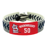 St. Louis Cardinals Bracelet Team Color Baseball Adam Wainwright Gray CO