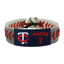 Minnesota Twins Bracelet Team Color Baseball Gray Joe Mauer