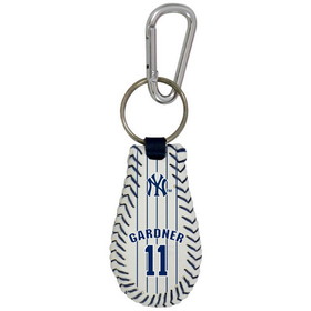 New York Yankees Keychain Baseball Pink Pinstripe CO