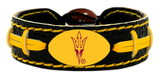 Arizona State Sun Devils Pitchfork Logo Team Color Football Bracelet