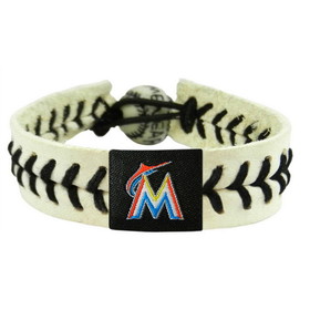 Miami Marlins Bracelet Genuine Baseball CO