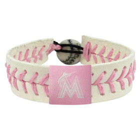 Miami Marlins Bracelet Baseball Pink CO