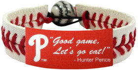 Philadelphia Phillies Bracelet Classic Baseball Hunter Pence Good Game Let's Go Eat