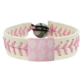 Seattle Mariners Bracelet Baseball Pink Argyle CO