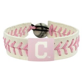 Cleveland Indians Bracelet Classic Baseball Pink C Logo