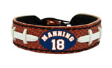 Denver Broncos Peyton Manning Classic Football Bracelet