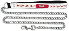 Arizona Diamondbacks Pet Leash Leather Chain Baseball Size Medium CO