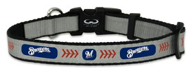 Milwaukee Brewers Pet Collar Reflective Baseball Size Small CO