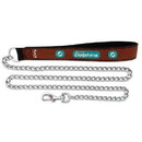 Miami Dolphins Football Leather Leash - L