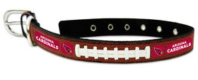 Arizona Cardinals Pet Collar Leather Classic Football Size Medium CO