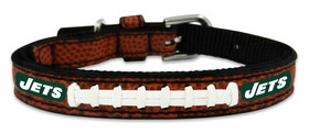 New York Jets Pet Collar Leather Classic Football Size Toy CO