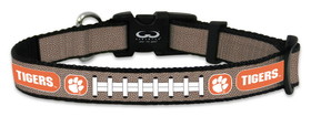 Clemson Tigers Pet Collar Reflective Football Size Toy CO