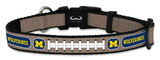 Michigan Wolverines Pet Collar Reflective Football Size Toy CO
