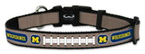 Michigan Wolverines Pet Collar Reflective Football Size Small CO