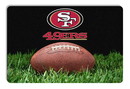 San Francisco 49ers Classic NFL Football Pet Bowl Mat - L
