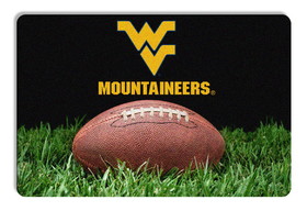 West Virginia Mountaineers Classic Football Pet Bowl Mat - L
