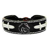 Boise State Broncos Bracelet Team Color Football Black Leather CO