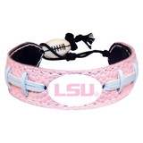 LSU Tigers Bracelet Classic Football Pink