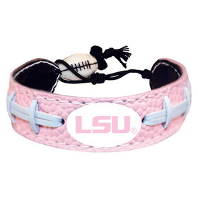 LSU Tigers Bracelet Classic Football Pink CO